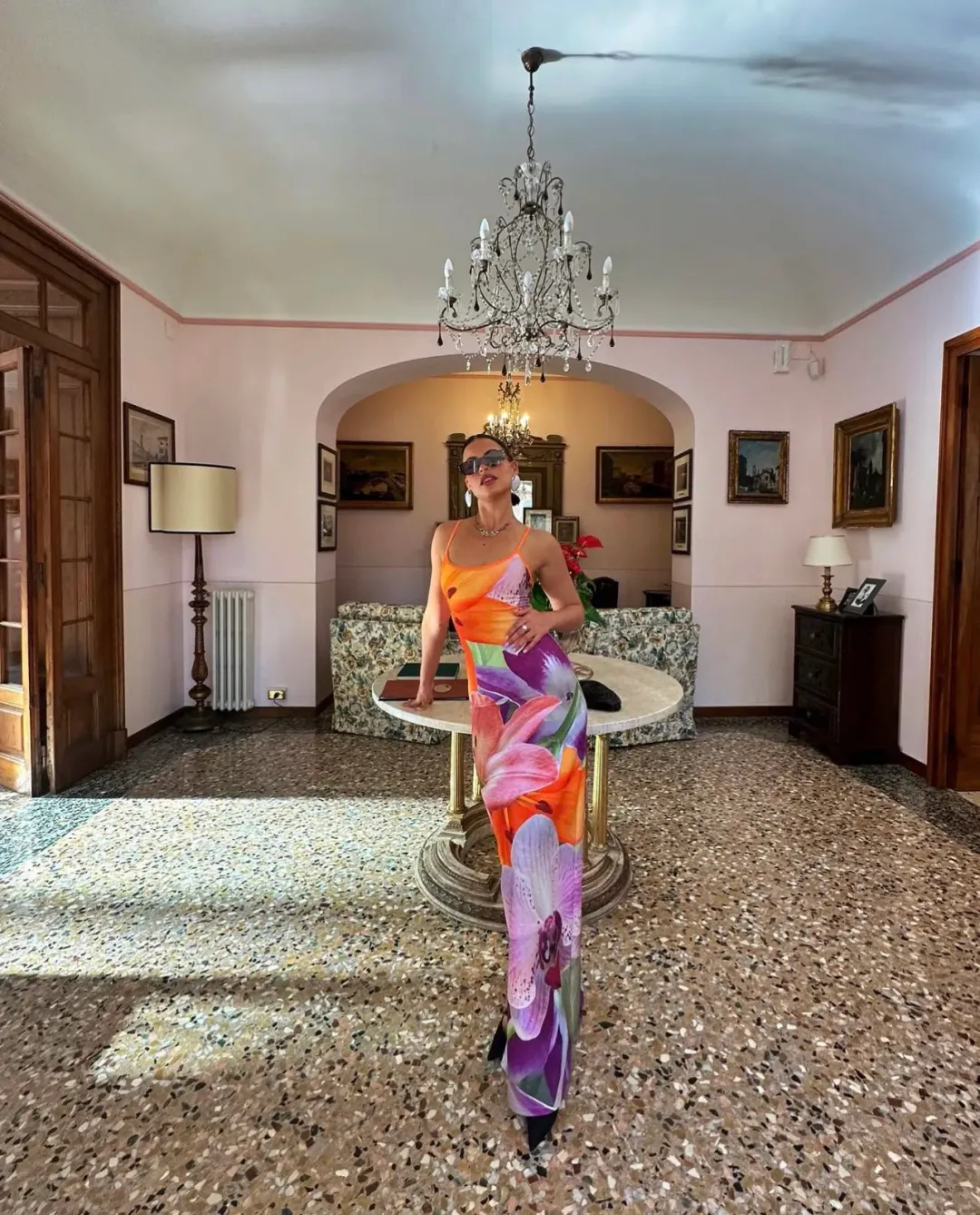 With Harper Lu Riviera Slip Dress Multi Size S/Au 8 for rent on The Volte - main image