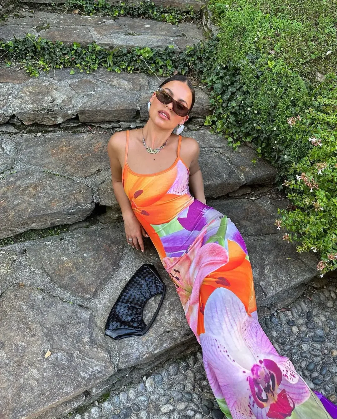 With Harper Lu Riviera Slip Dress Multi Size S/Au 8 for rent on The Volte - main image