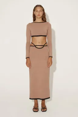 Hansen & Gretel  Diablo Skirt Brown Size M /AU 10 for rent on The Volte - image 1