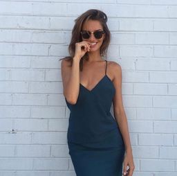 Maurie and Eve - Sunrise Dress - Teal  for rent on The Volte - image 1