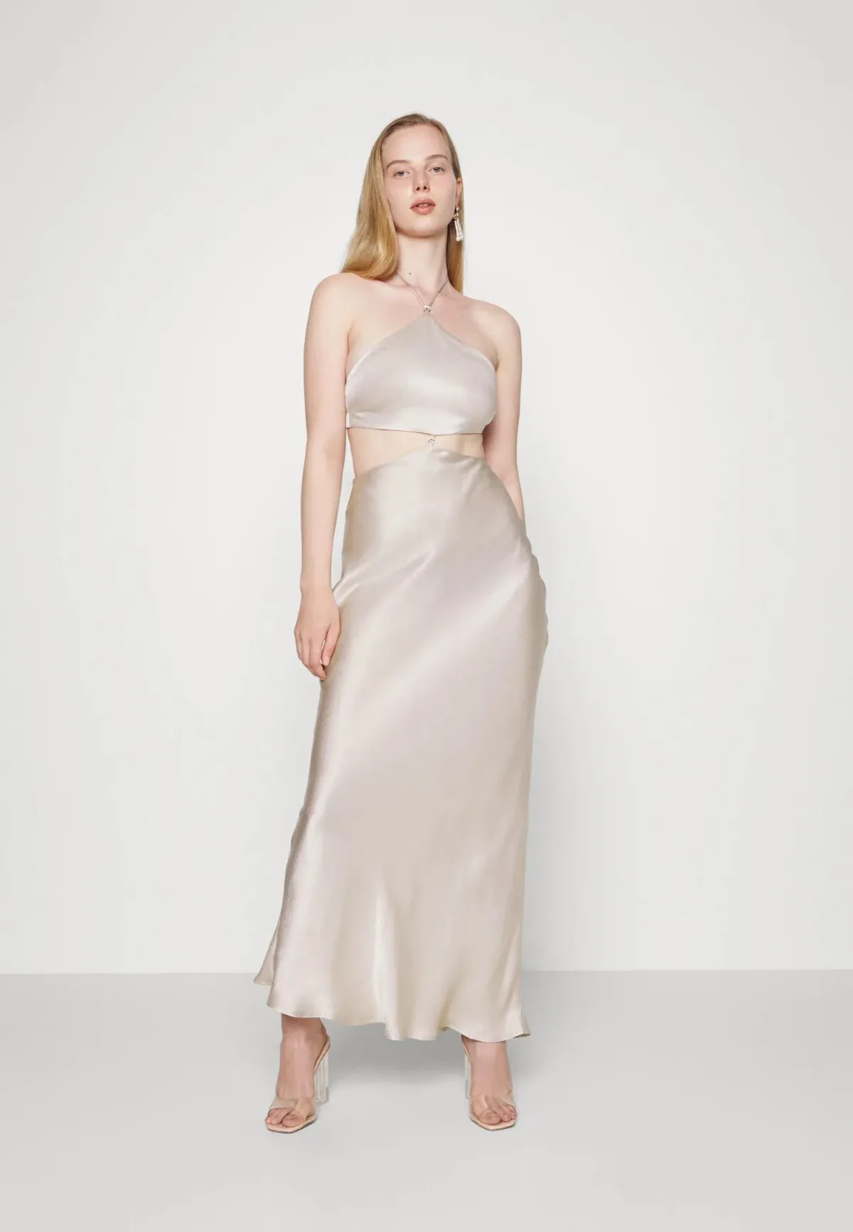 Bec and Bridge Kara Maxi Dress in Sand Size 14 for rent on The Volte - main image