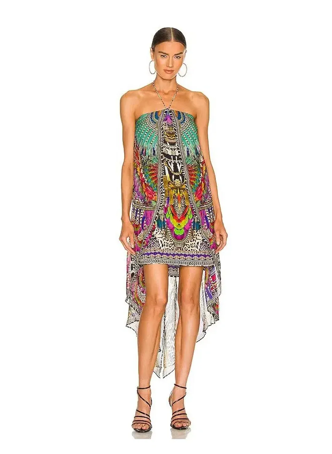 Camilla Strapless Overlayer Dress in Guardians Of The Sun Size 8 for rent on The Volte - main image