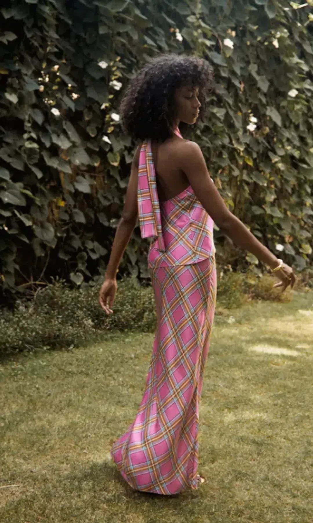 Steele Marcela Top & Cassidy Skirt Set Pink Check Size S / AU 8 for rent on The Volte - main image