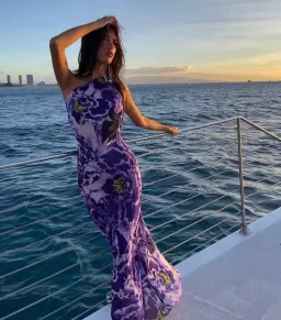 Rat & Boa Simonetta Maxi Dress Purple Size M / 10 AU for rent on The Volte - image 5