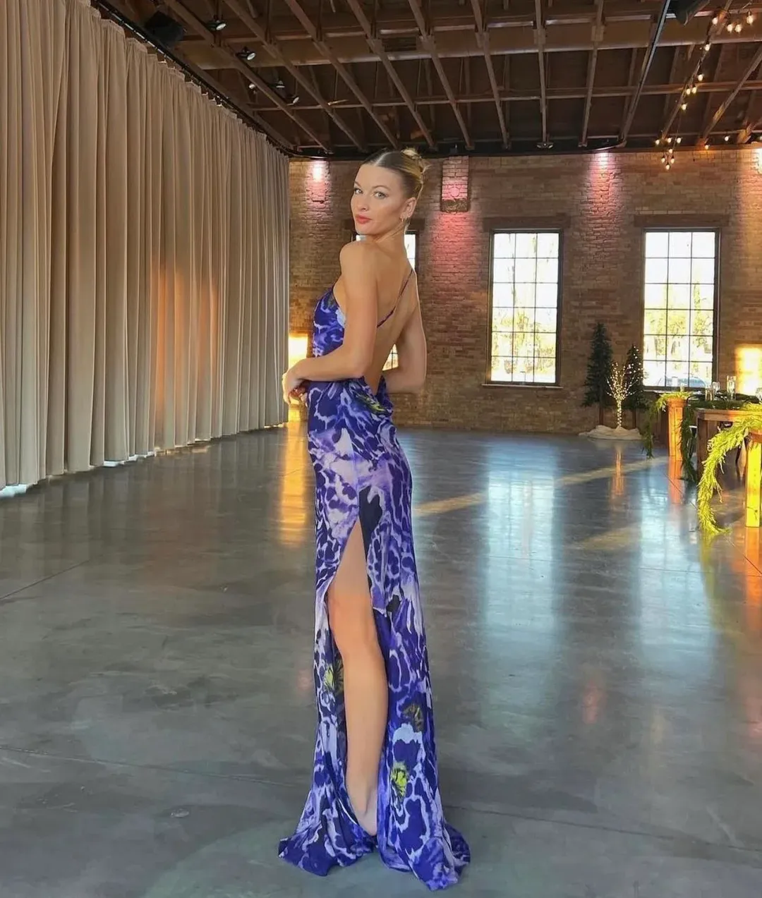 Rat & Boa Simonetta Maxi Dress Purple Size M / 10 AU for rent on The Volte - main image