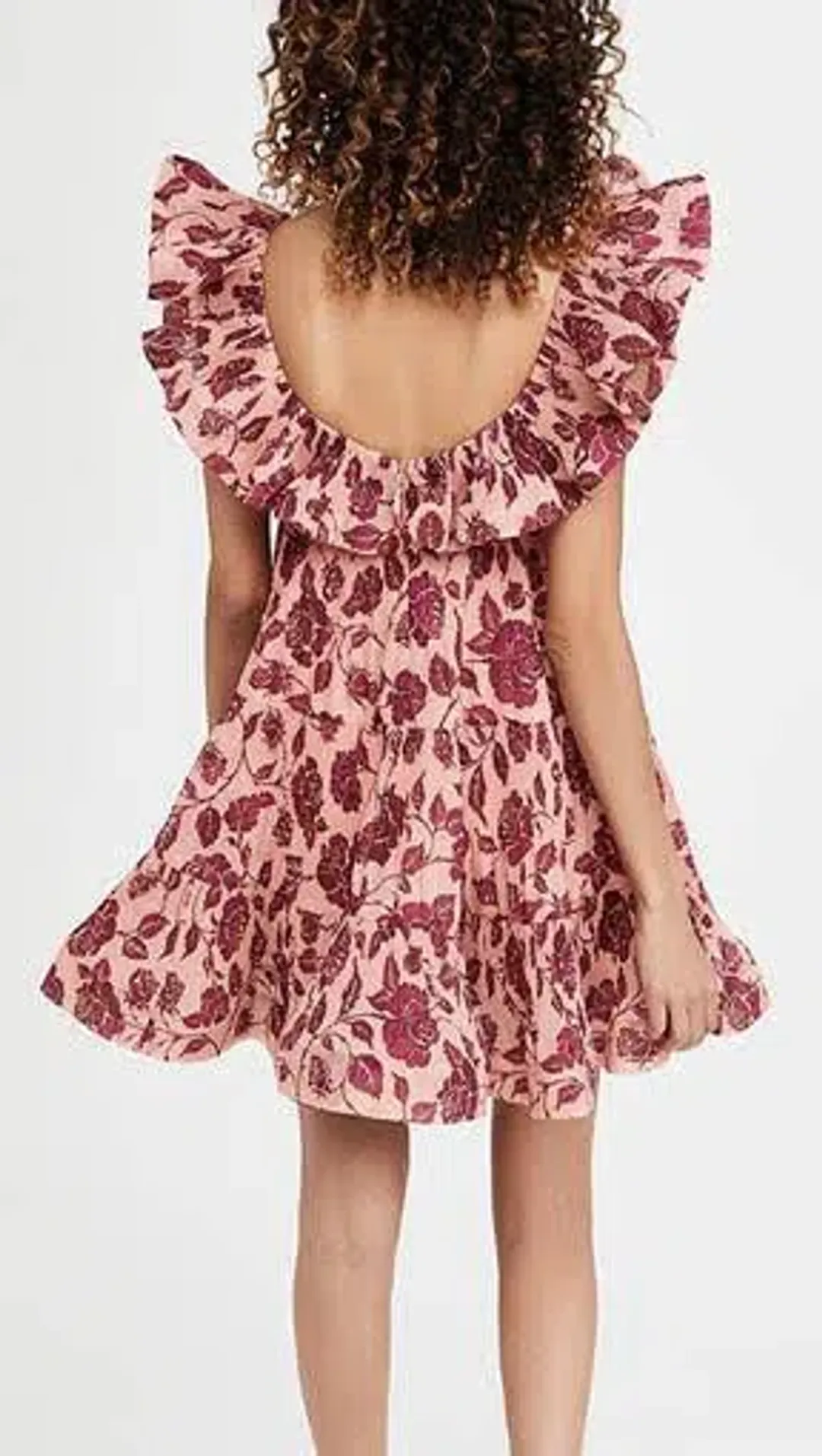 Zimmermann Lovestruck Pleated Mini Dress Floral Size 2 / AU 12 for rent on The Volte - main image
