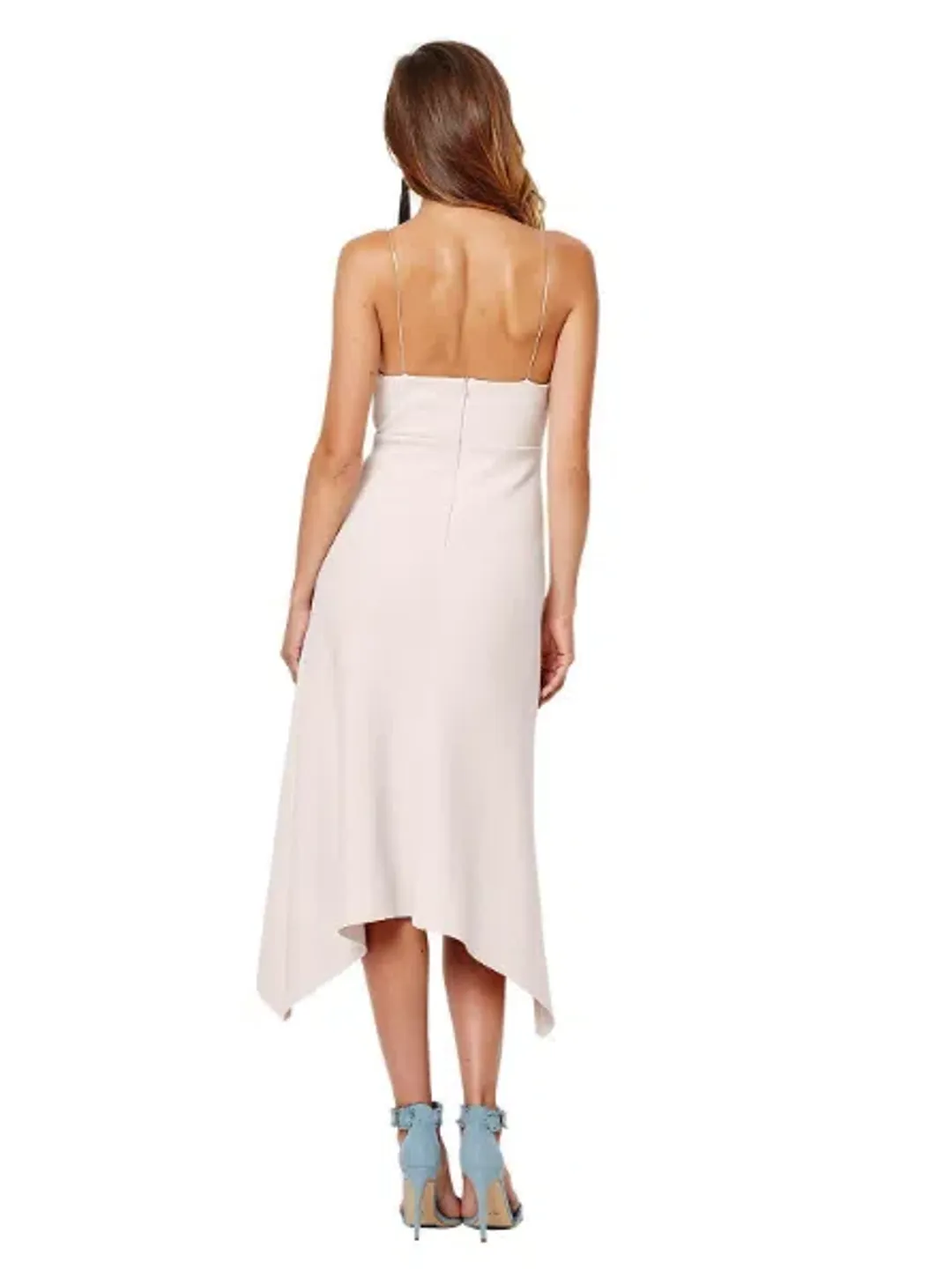 Bec & Bridge Lady Allure Cut Out Midi Dress in Bone Size 8 for rent on The Volte - main image
