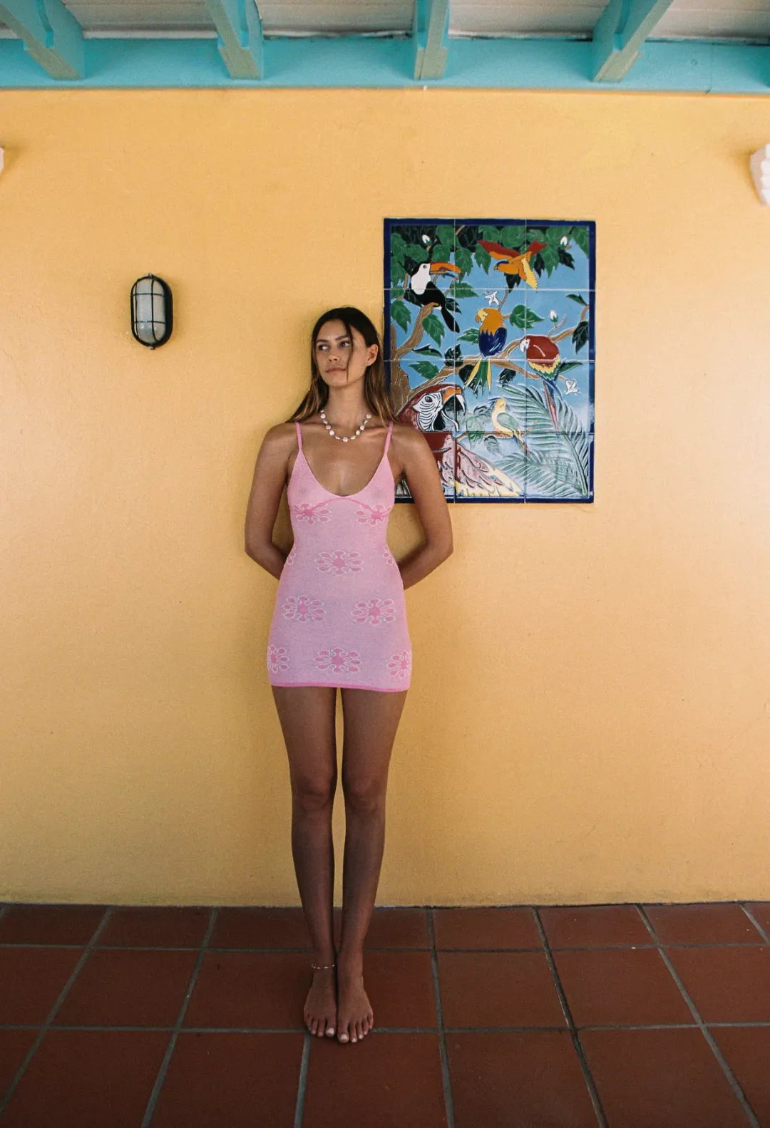 Asta Resort Delilah Mini Dress in Tulip Pink Size XS / AU 6 for rent on The Volte - main image