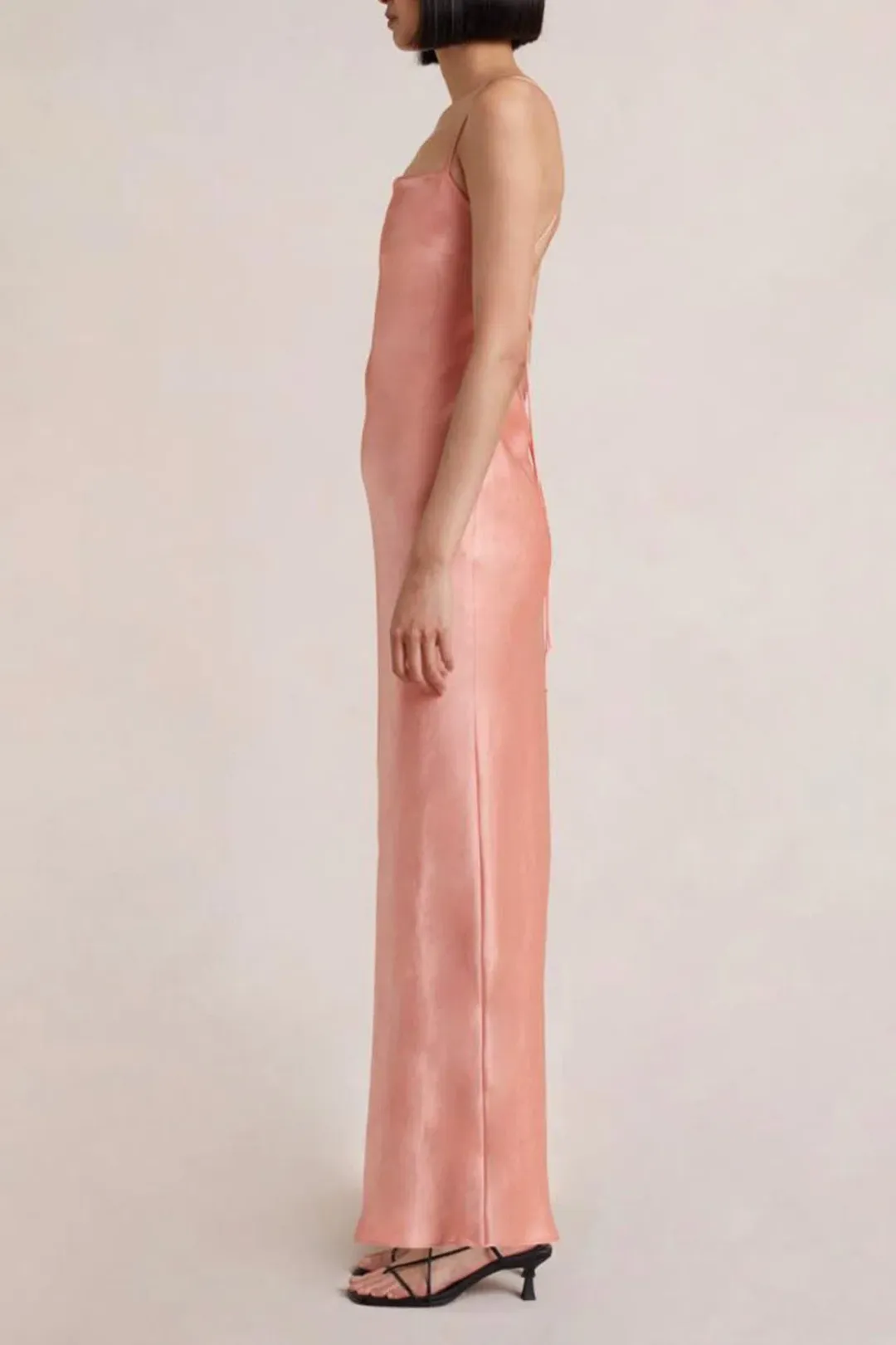 Bec & Bridge Dreamer Tie Maxi Dress Coral Size AU 6 for rent on The Volte - main image