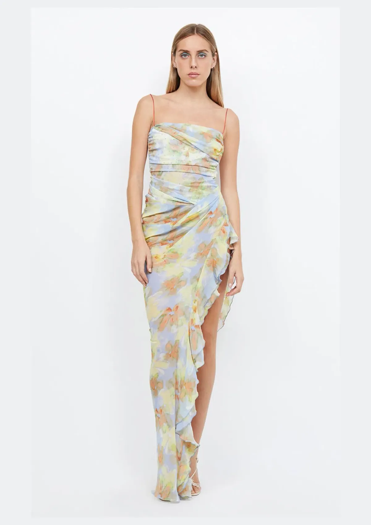 Bec & Bridge Zephy Asym Dress Floral Size 6 for rent on The Volte - main image