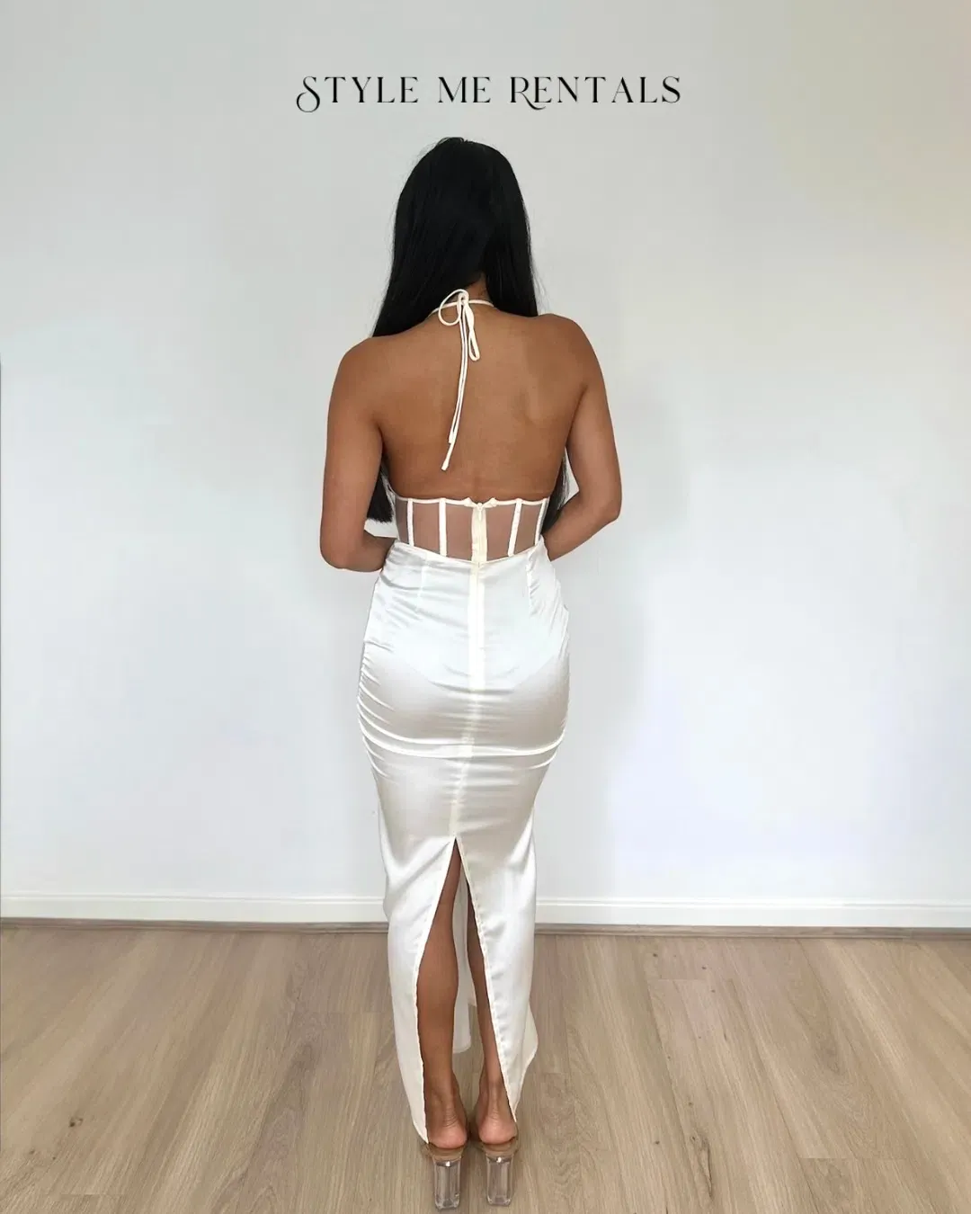 Derma Department Harlow Midi Dress White Size 4 for rent on The Volte - main image