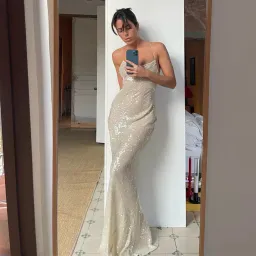 Rat & Boa Olympia Sequin Dress Ivory Size XS / AU 6 for rent on The Volte - image 8