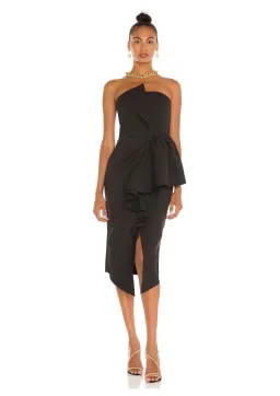 Elliatt Reception Midi Dress in Black Size L / AU 12 for rent on The Volte - image 1