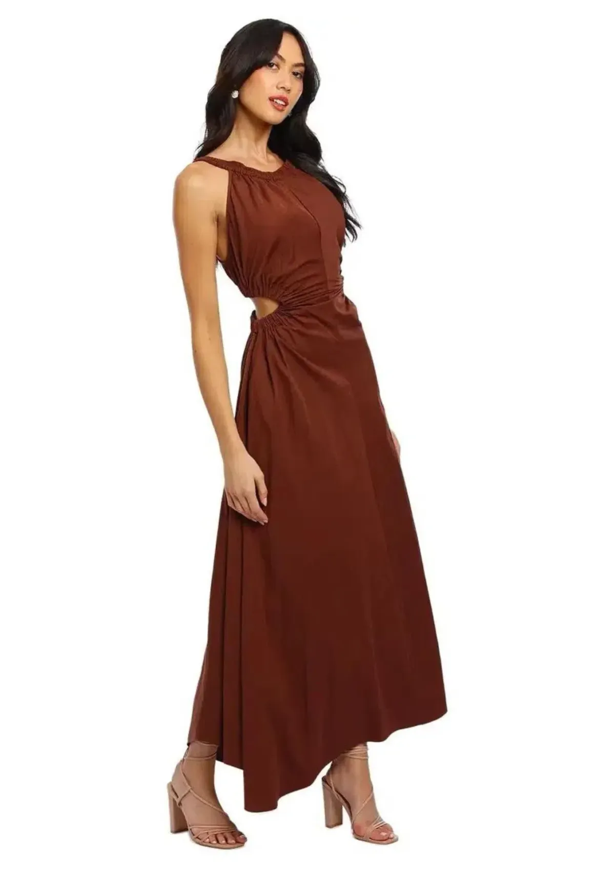 Camilla and Marc Coppola Maxi Dress in Brown Size 14 for rent on The Volte - main image