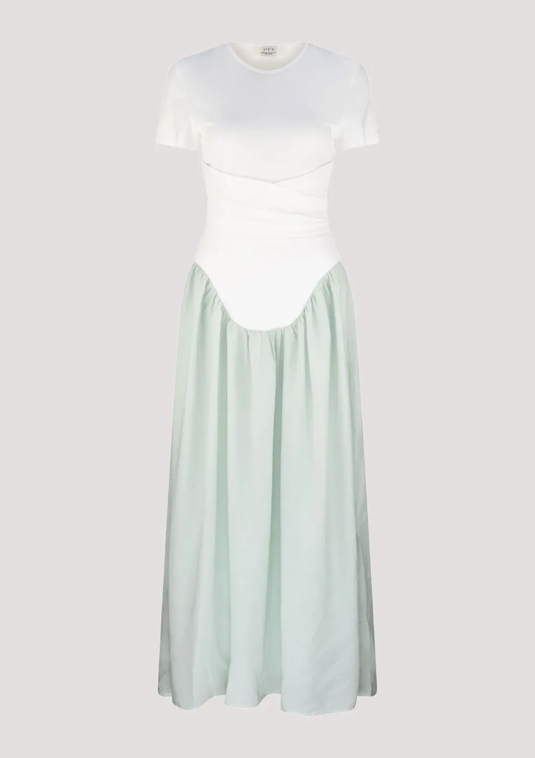 Atoir Christy Dress White/Shale Green Size 8 for rent on The Volte - main image