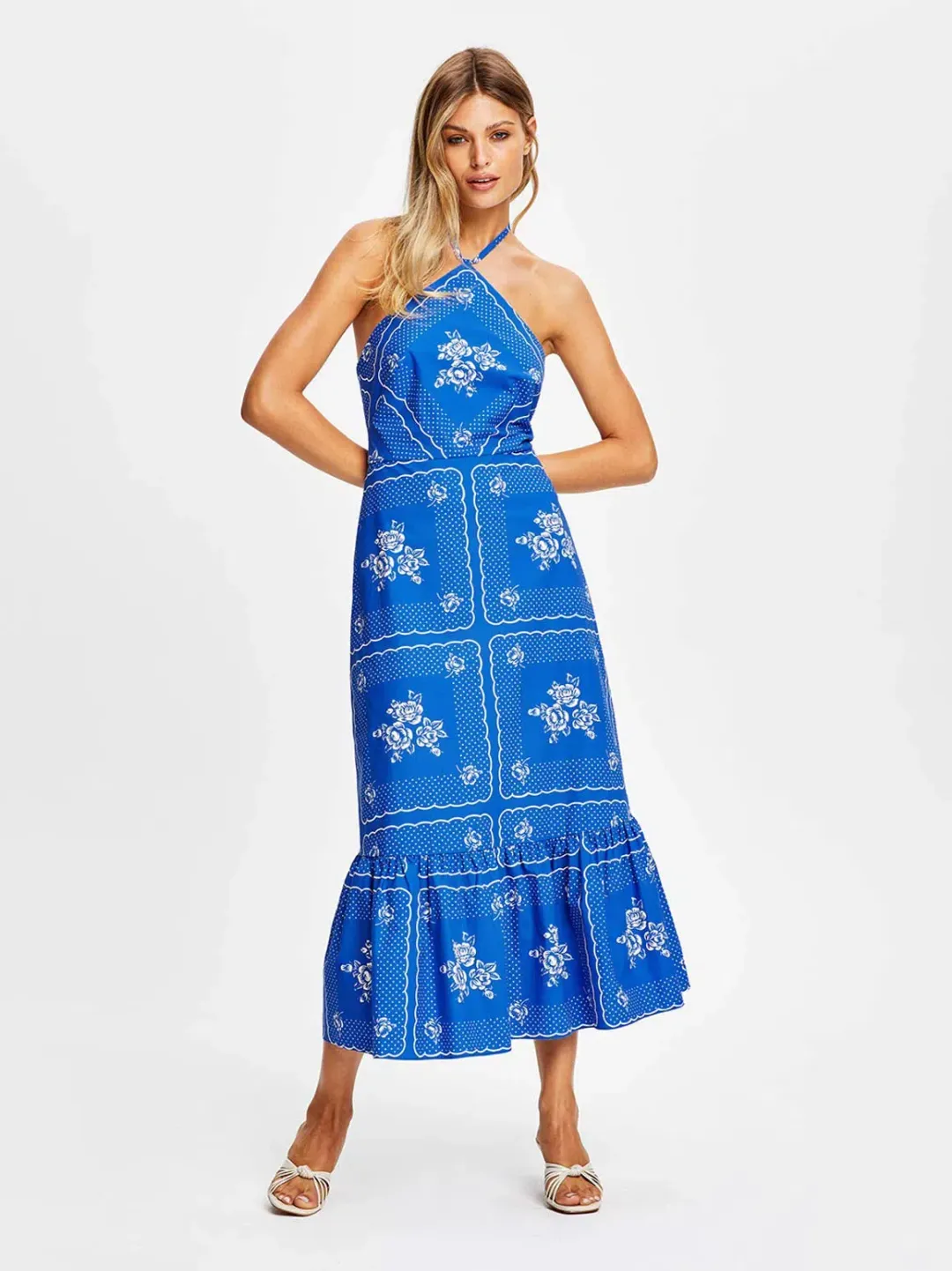 Alice McCall Midnight Sky Midi Dress Royal Blue Size 10 for rent on The Volte - main image