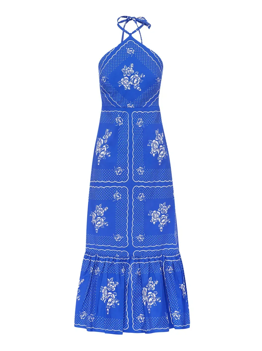 Alice McCall Midnight Sky Midi Dress Royal Blue Size 10 for rent on The Volte - main image