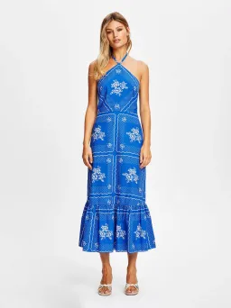 Alice McCall Midnight Sky Midi Dress Royal Blue Size 10 for rent on The Volte - image 1
