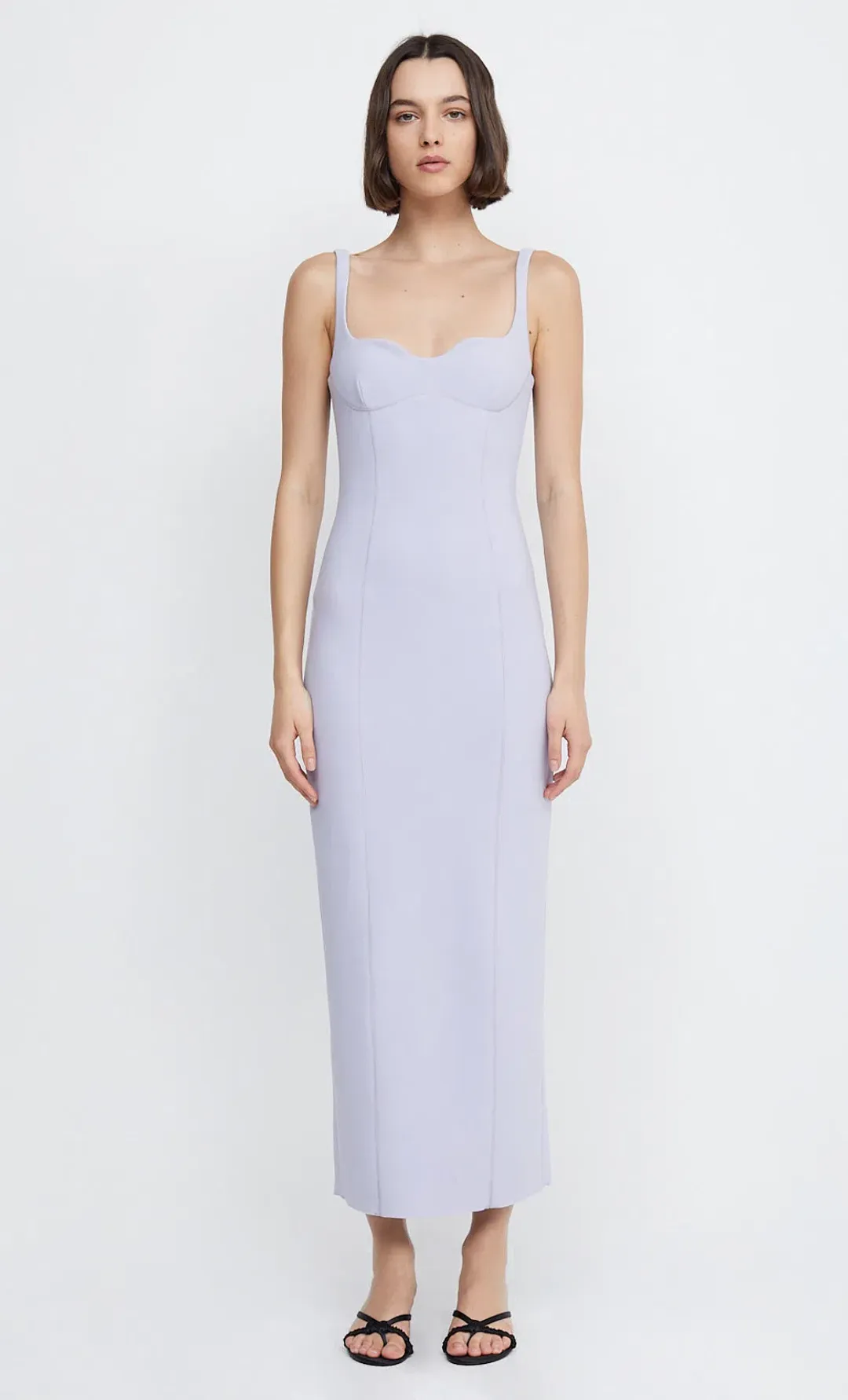 Bec & Bridge Zoey Midi Dress Lilac Size 6 for rent on The Volte - main image