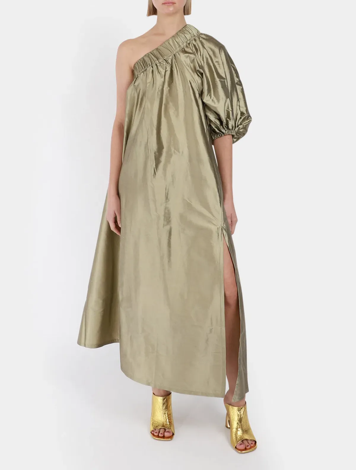 ARTCLUB Aster Dress Sage  One Size  for rent on The Volte - main image