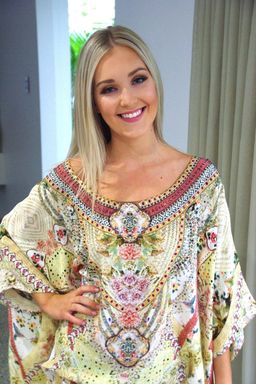 Camilla My Summer Love Short Round Neck Kaftan Print One Size   for rent on The Volte - image 5