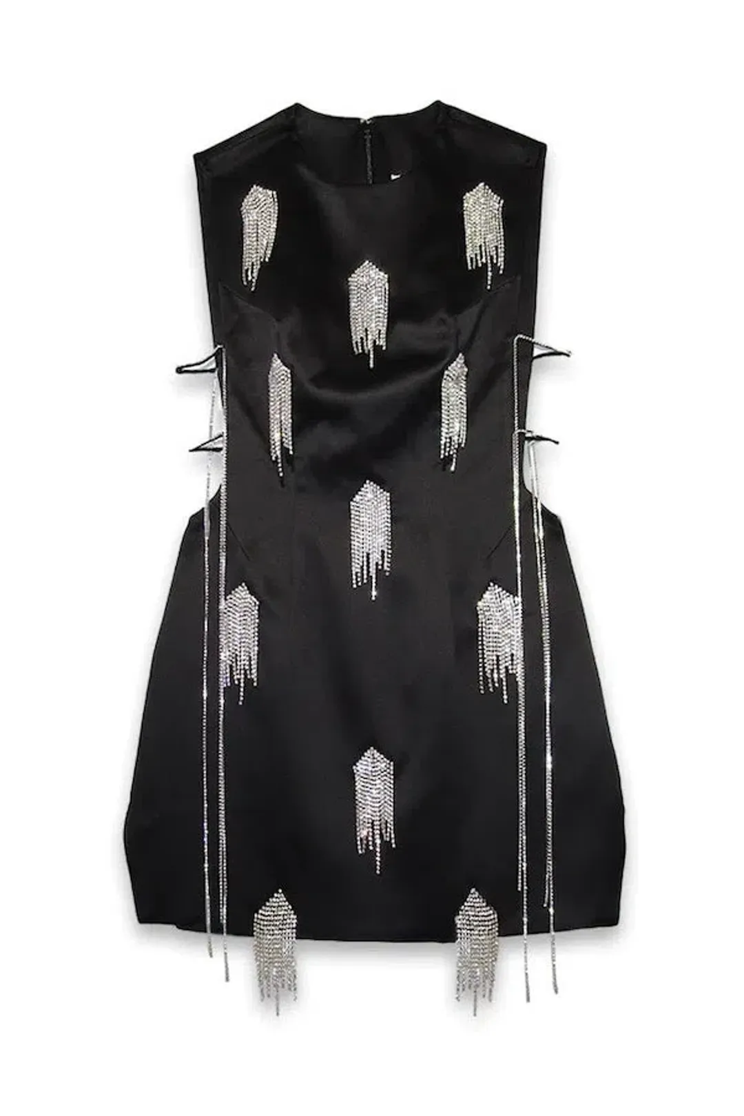 Kourh Onirique Crystal Mini Dress Black Size 10  for rent on The Volte - main image