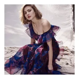 Alice McCall Flora Gown in Blue/Purple Size 8 for rent on The Volte - image 2