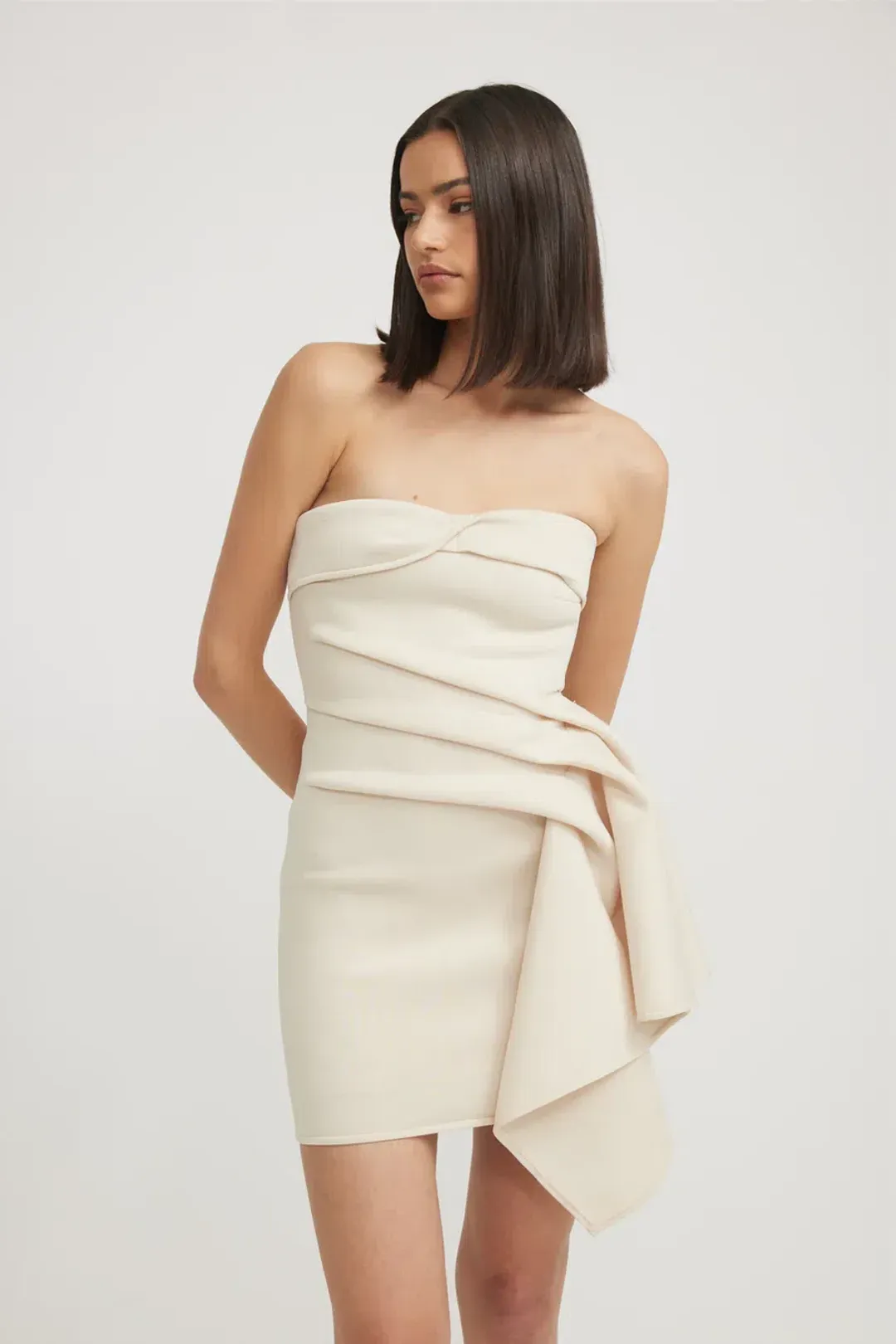 Tojha Nevie Dress Milk for rent on The Volte - main image