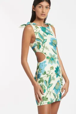 Sir the Label Alexandre Cut Out Mini Dress Marguerite Print Size 0/Au 6  for rent on The Volte - image 2