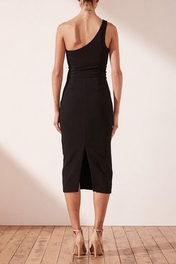 Shona Joy One Shoulder Black Dress Size 12 for rent on The Volte - image 3