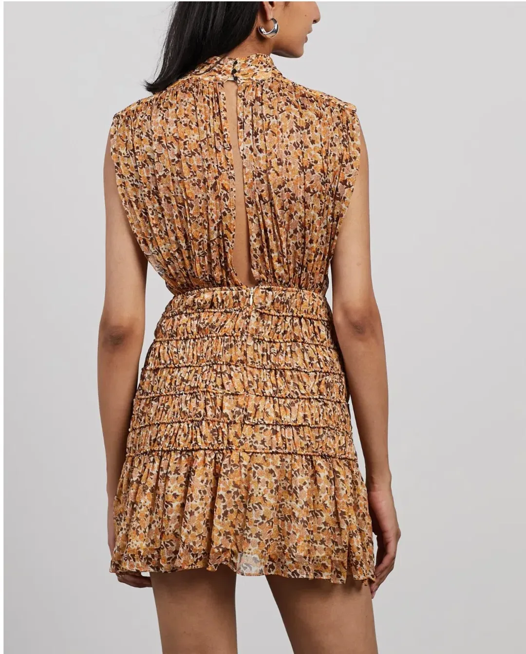 Shona Joy Colette Corded Mini Dress Print Size 8 for rent on The Volte - main image
