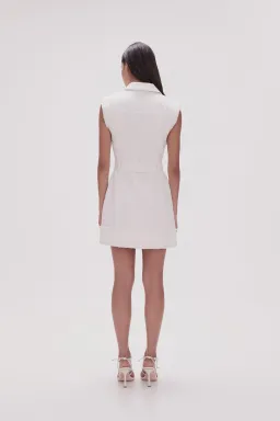 Aje Isabel Utility Mini Dress Ivory Size 10 for rent on The Volte - image 3