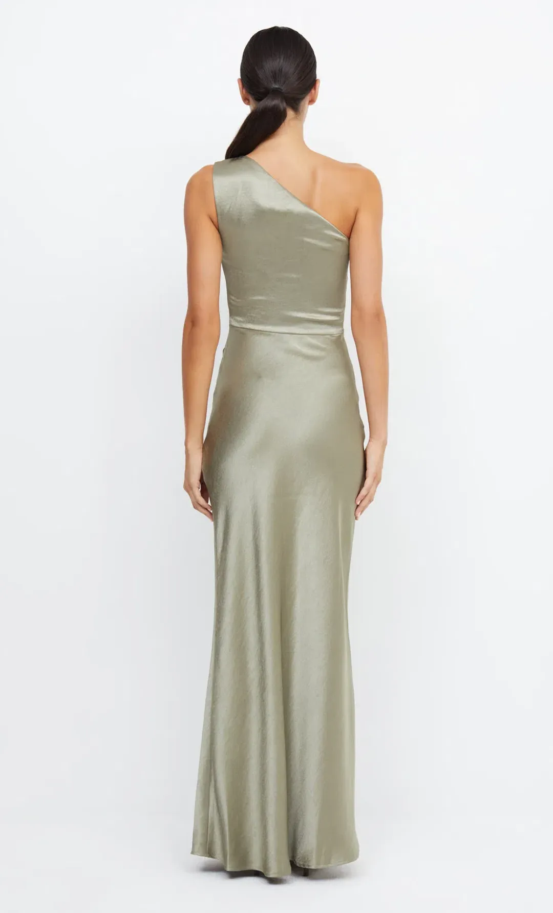 Bec & Bridge The Dreamer Asym Dress Sage Size 8 for rent on The Volte - main image