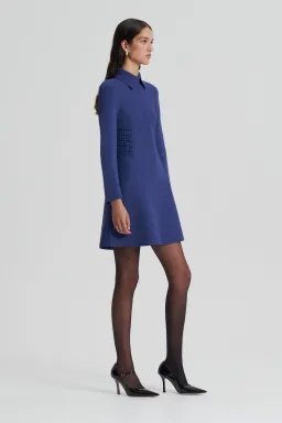 Scanlan Theodore Crepe Knit Daisy Shirt Dress Size M /Au 10 for rent on The Volte - image 2
