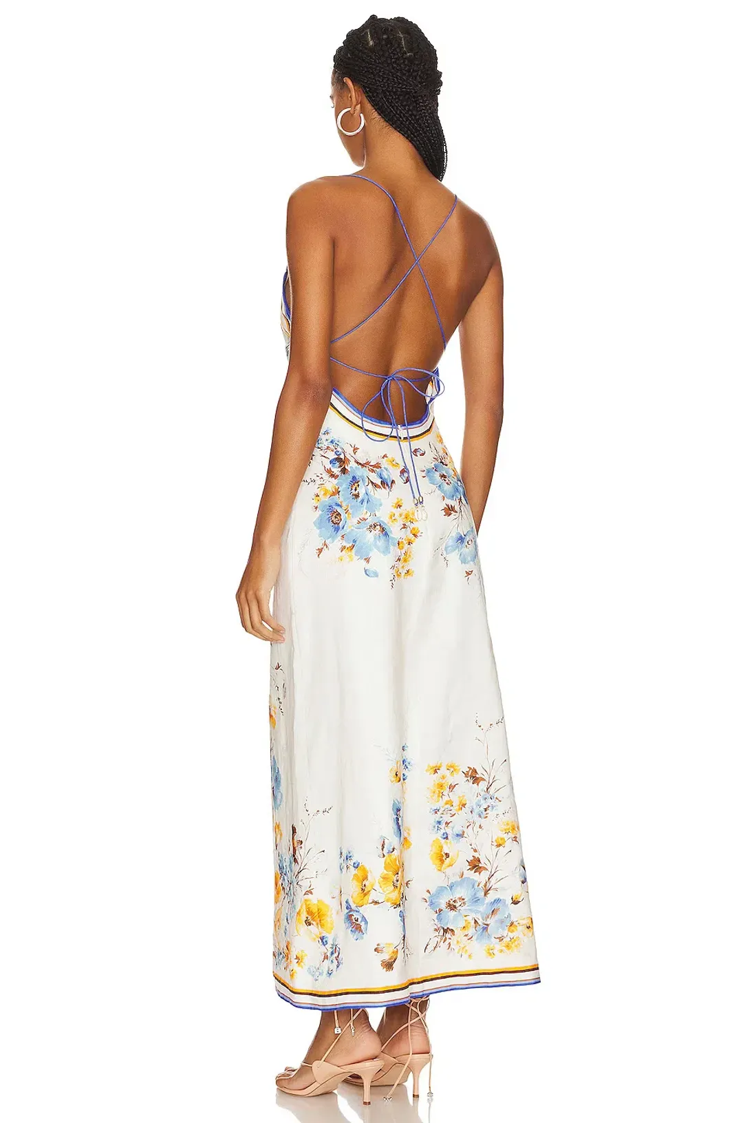 Zimmermann Halcyon Slip Dress Floral Print Size 0 / AU 8 for rent on The Volte - main image