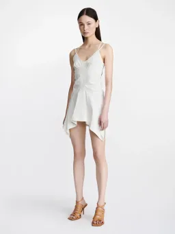 Dion Lee Butterfly Racer Mini Dress Ivory Size 6 for rent on The Volte - image 1
