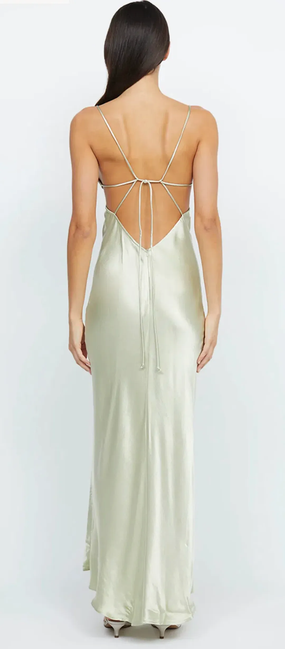 Bec & Bridge Indi Strappy Maxi Dress Honeydew Green Size 10 for rent on The Volte - main image