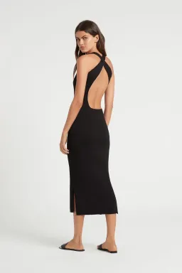 Sir The Label Marcelle Open Back Dress Black Size 1 / AU 8  for rent on The Volte - image 2