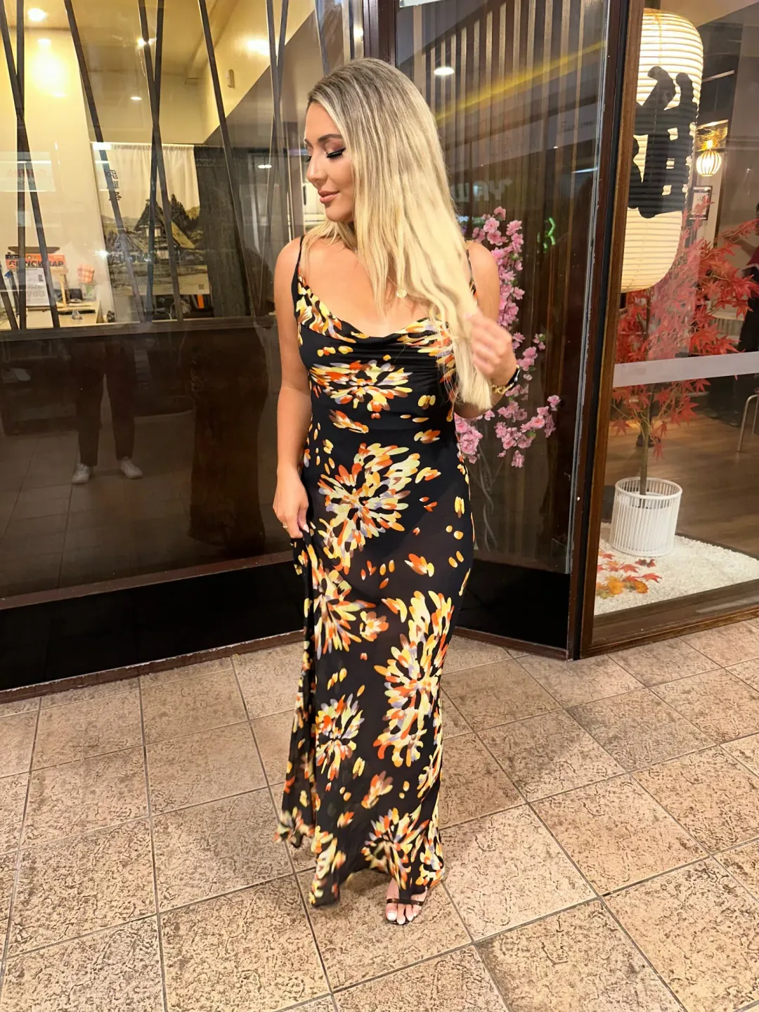 Rat & Boa Catarina Maxi Dress Floral Size M / AU 10  for rent on The Volte - main image