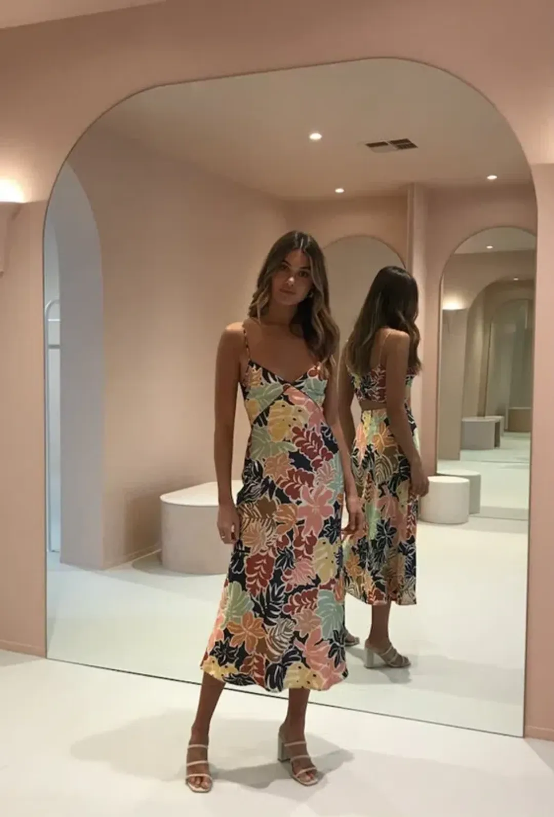 Bec & Bridge Babelini Midi Dress Multi Size 6 for rent on The Volte - main image