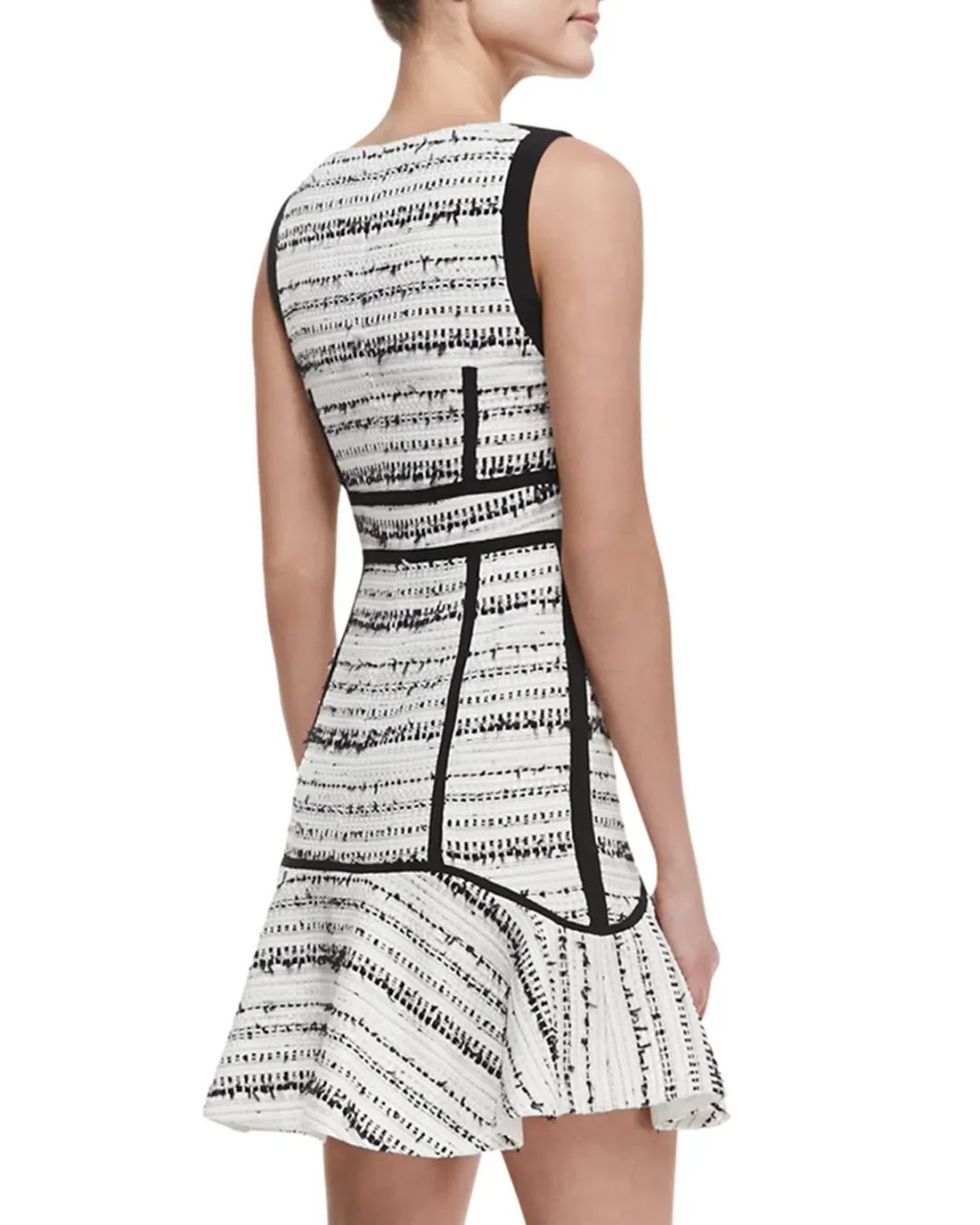 Rebecca Taylor Raffia Dress White Multi Size 8 for rent on The Volte - main image