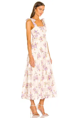 Zimmermann Rosa Striped Picnic Dress Lilac Size 0/AU 8 for rent on The Volte - image 2