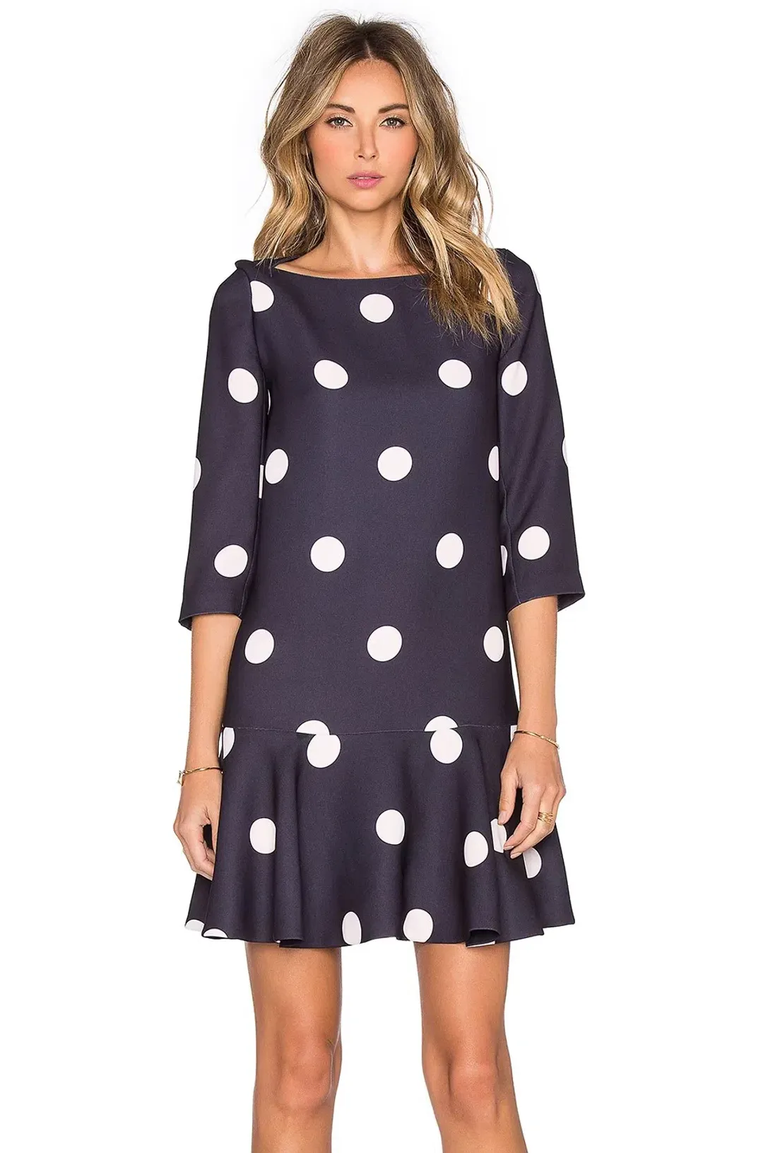 Kate Spade Polka Dot Flounce Dress Print Size 00 / AU 4 for rent on The Volte - main image