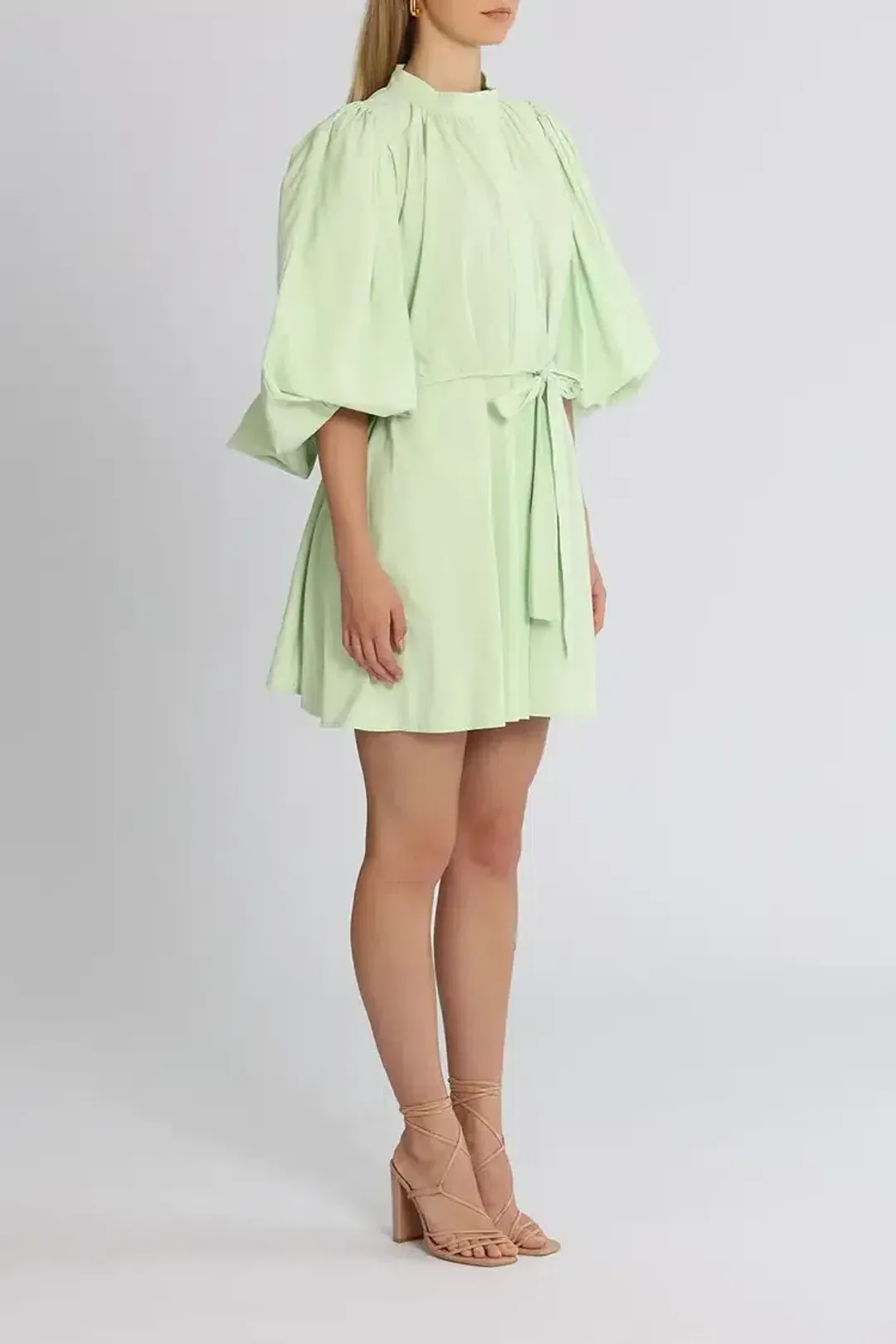 Camilla and Marc Kyra Mini Dress in Sour Apple Size 14 for rent on The Volte - main image