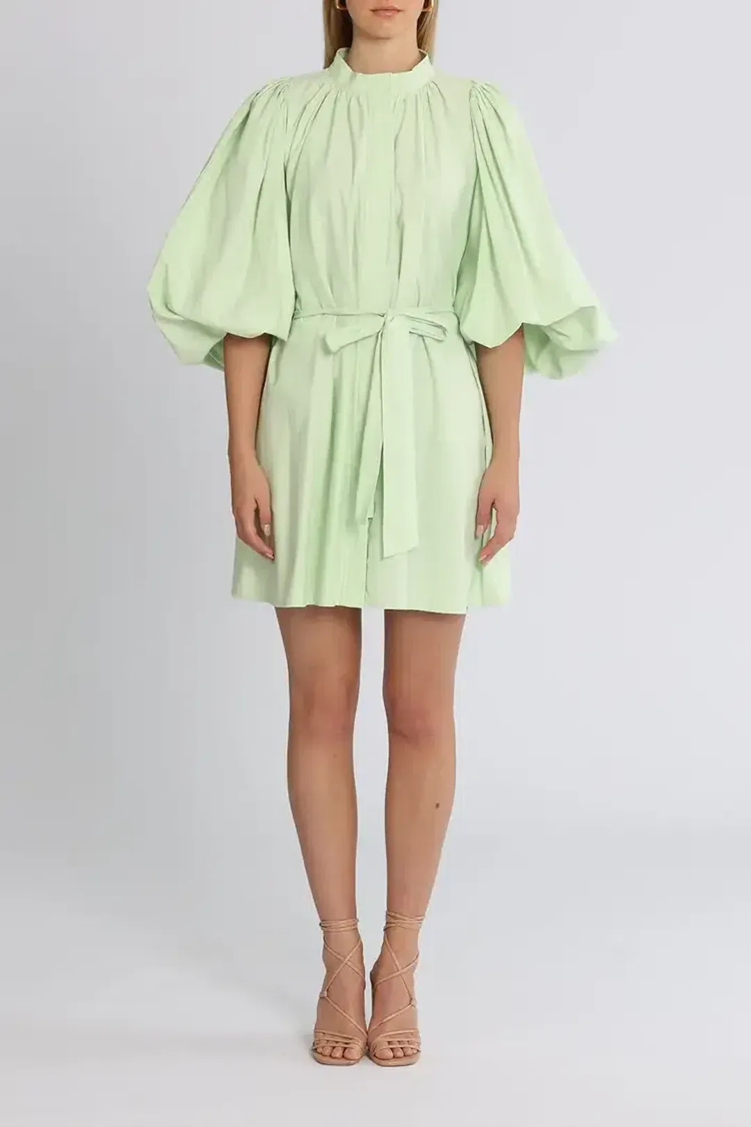 Camilla and Marc Kyra Mini Dress in Sour Apple Size 8 for rent on The Volte - main image