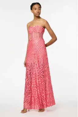 Manning Cartell Supreme Extreme Strapless Gown in Peony Size 8 for rent on The Volte - image 2