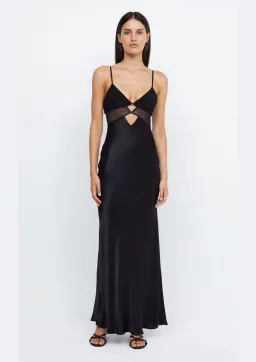 Bec & Bridge Ashton Cut Out Mesh Maxi Dress in Black Size 6 AU for rent on The Volte - image 1