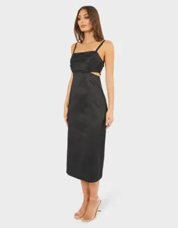 Pilgrim Ingrid Midi Dress Black Size 12 for rent on The Volte - image 2