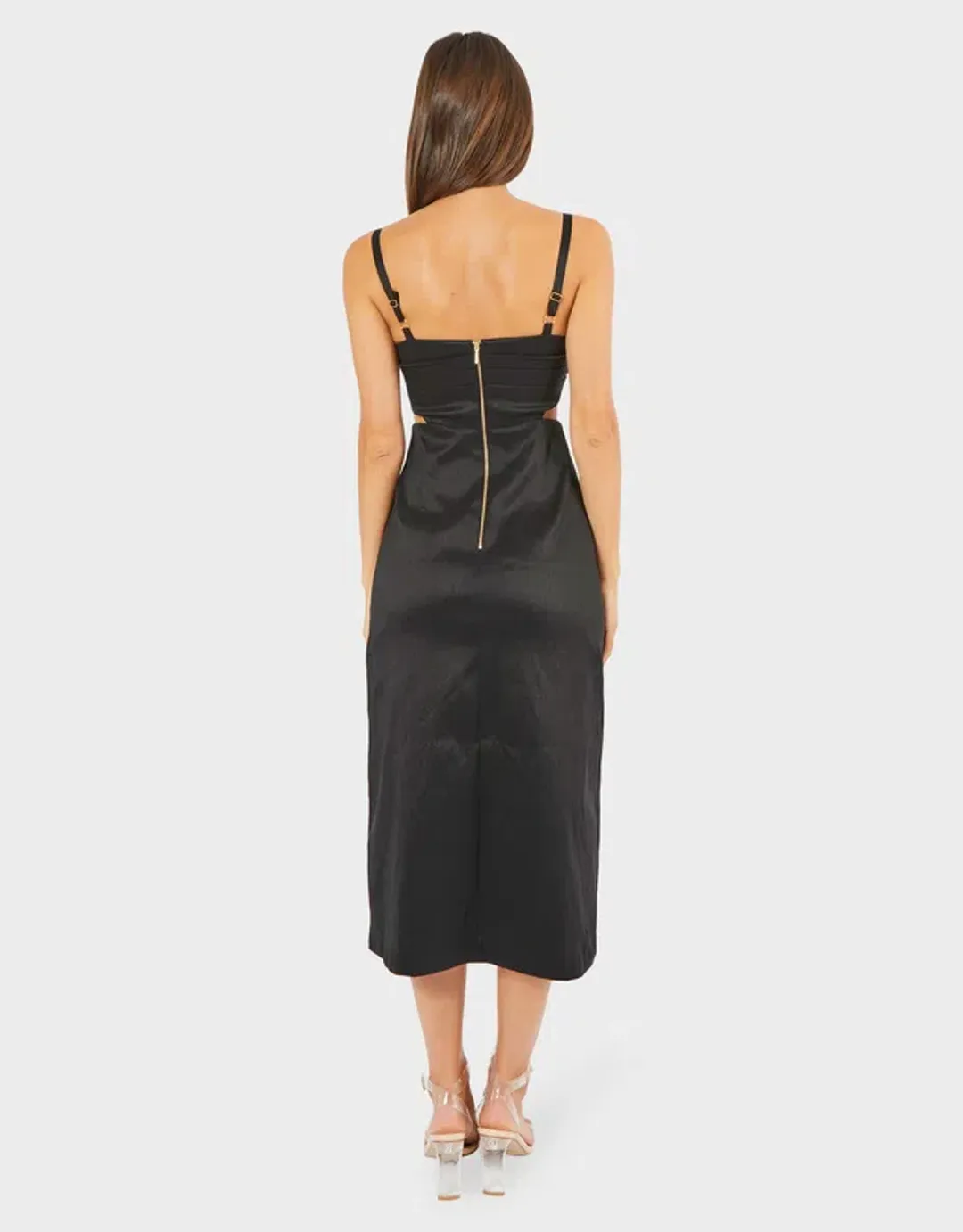 Pilgrim Ingrid Midi Dress Black Size 12 for rent on The Volte - main image