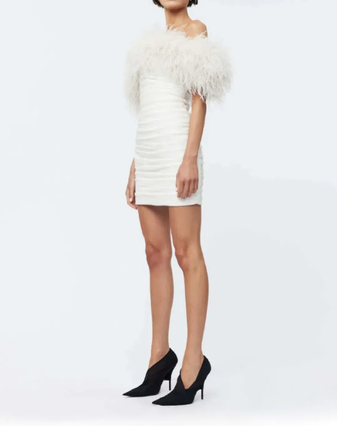 Rachel Gilbert Zion Mini Dress Ivory Size 0 / AU 6 for rent on The Volte - main image